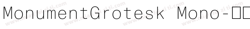 MonumentGrotesk Mono字体转换